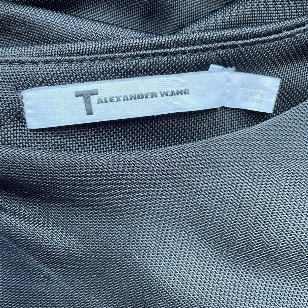 T Alexander Wang Shiny Ruched Stretch Draped Jersey Pencil Skirt BodyCon Dress S - Picture 8 of 11